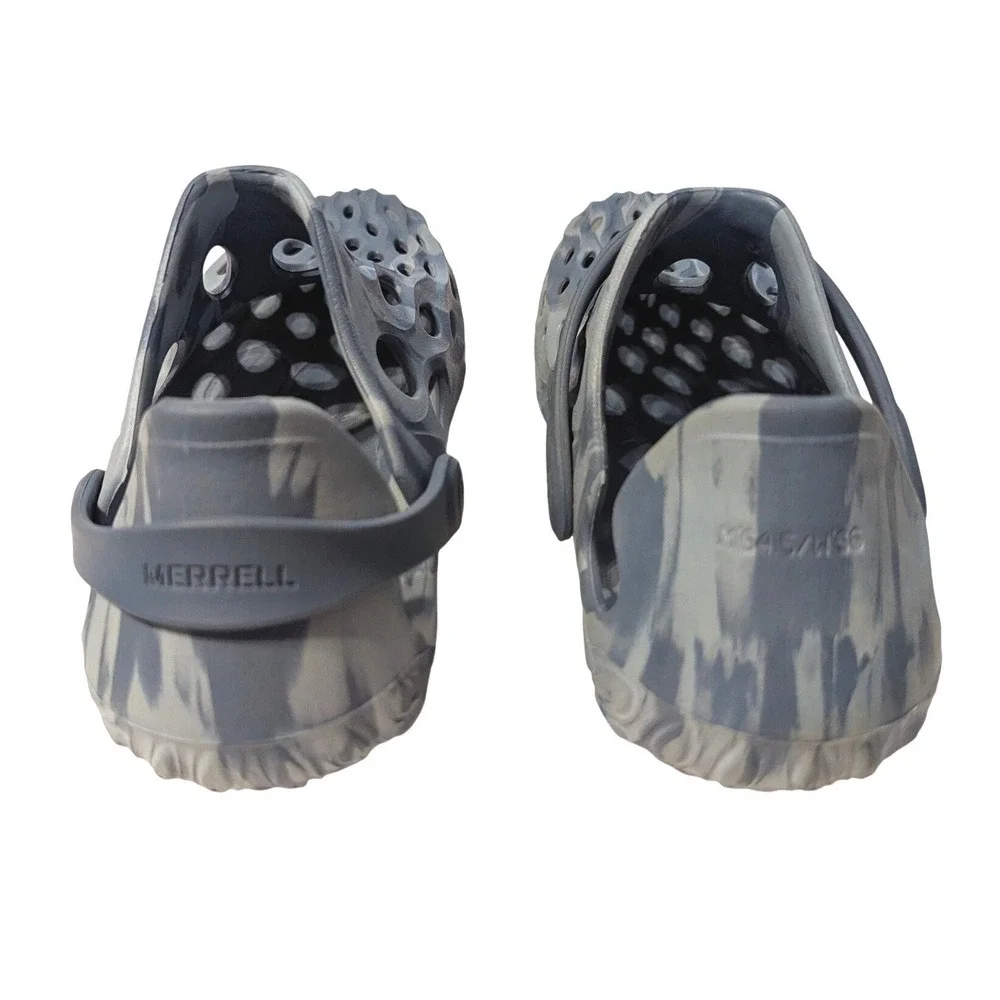 Merrell Hydro Moc Marbled Grey Blue Water Shoe Slipper Clogs Mens 4.5 Womens 6